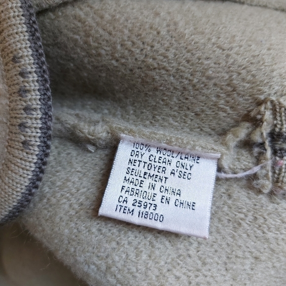 GADDY Boiled Wool Handmade Sweater Cardigan Jacket Flowers Embroidery Size M - Picture 13 of 13